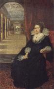 Mytens, Daniel the Elder Alathea Talbot Countess of Arundel,sitting before the picture gallery at Arundel House oil painting picture wholesale